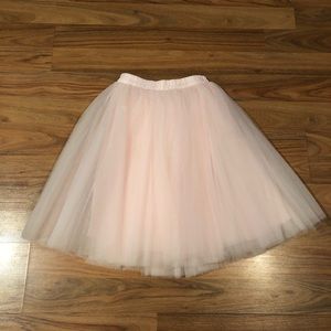 Baby Pink Tutu Tulle Party Skirt